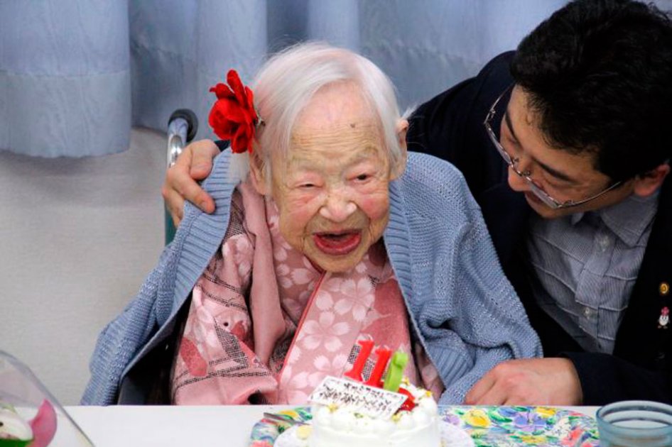 Misao Okawa tenía tres hijos, cuatro nietos y seis bisnietos. / AFP