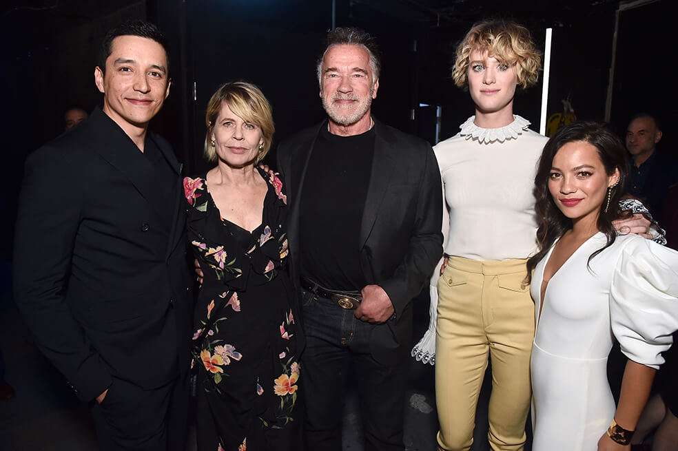 "Terminator: Dark Fate" está protagonizada por Arnold Schwarzenegger, Linda Hamilton, Natalia Reyes, Mackenzie Davis, Diego Boneta y Gabriel Luna. / Archivo AFP