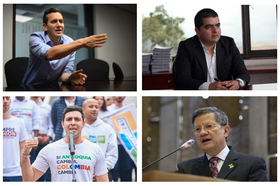 Alfredo Ramos, Julián Bedoya, Esteban Restrepo y Luis Fernando Suárez