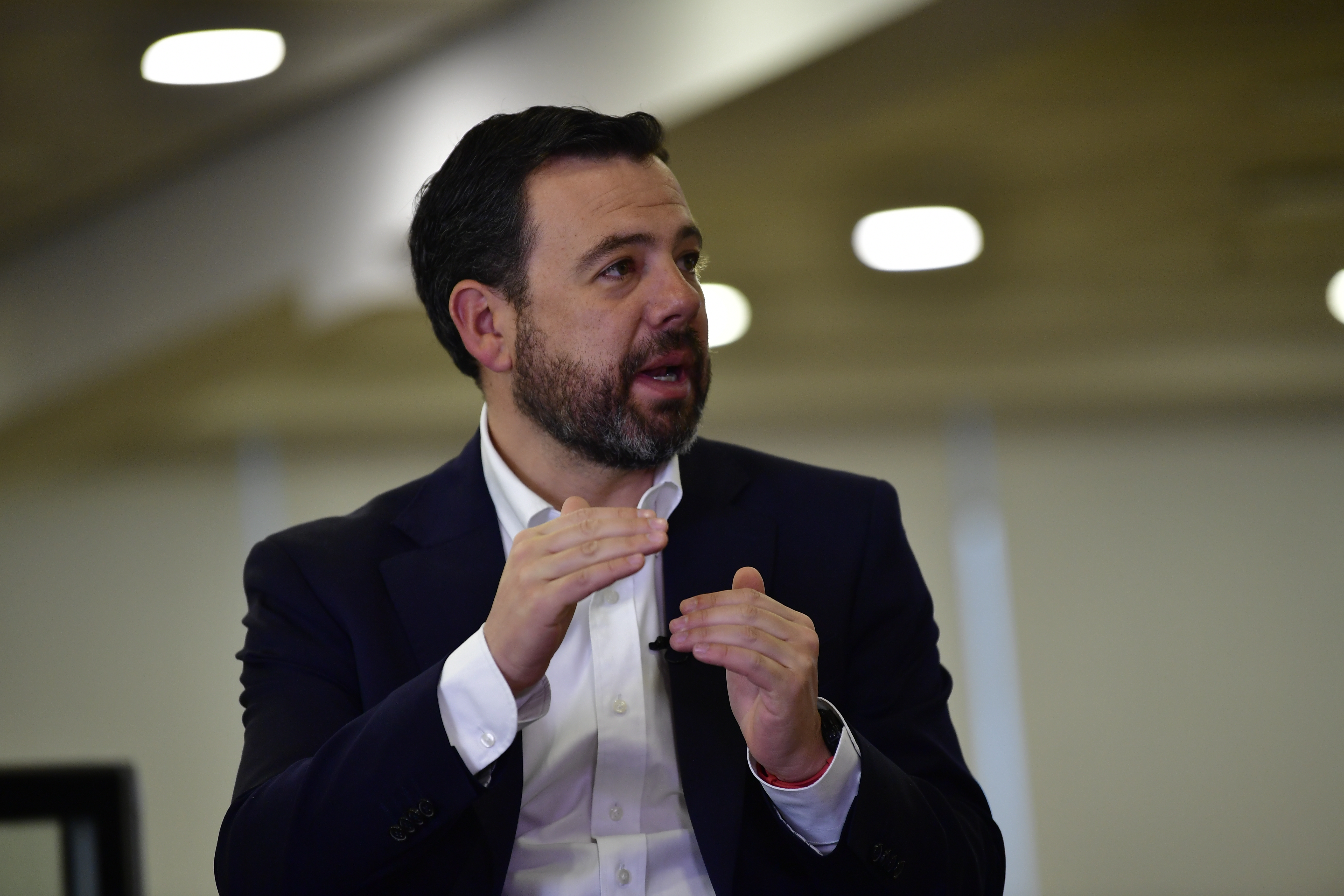 Alcalde de Bogotá durante entrevista para El Espectador