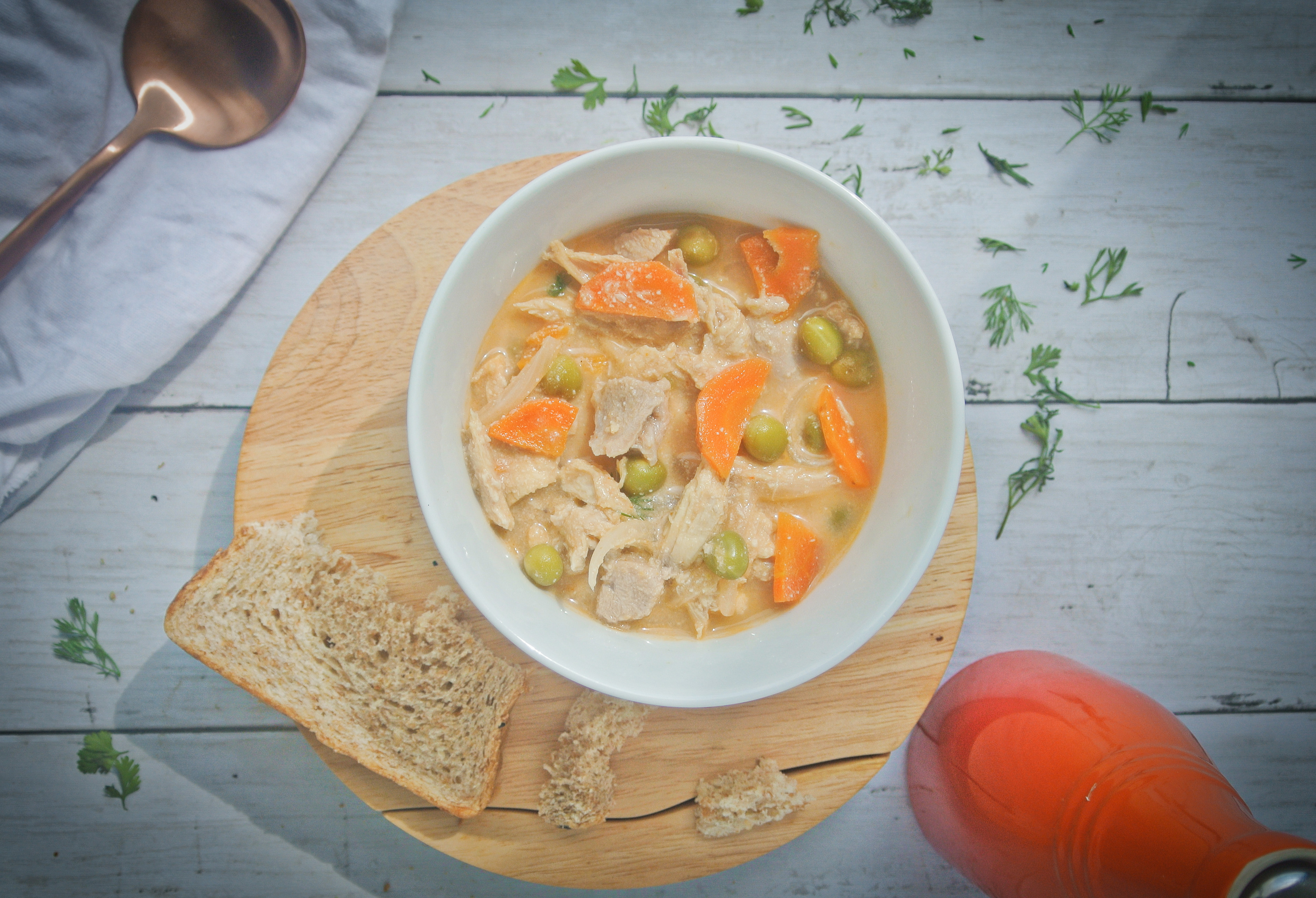 Así se ve esta saludable receta con pollo.