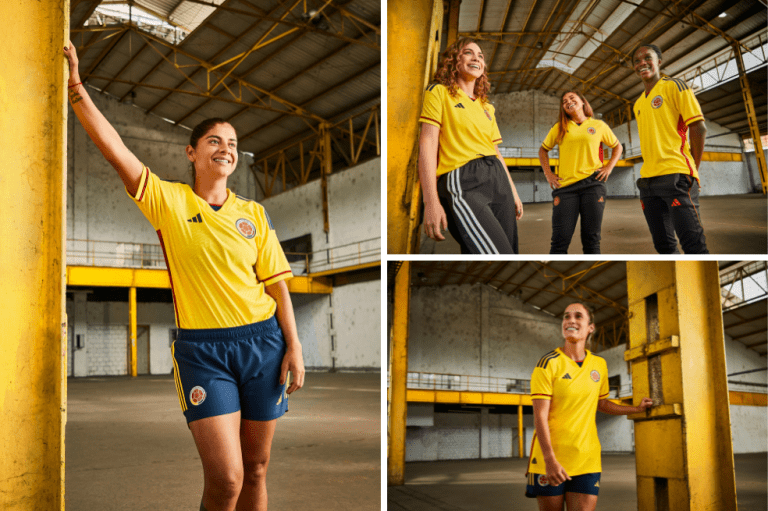 La selección de Colombia Femenina de mayores lució la camiseta durante la inauguración de la Copa América Femenina, que se jugará en nuestro país del 8 al 30 de julio.