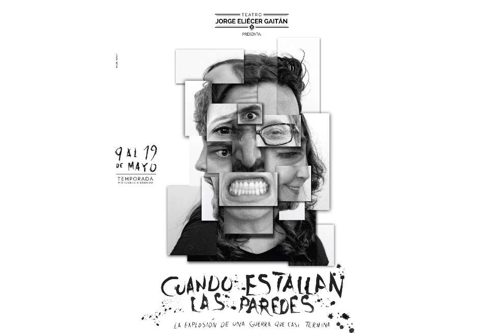 Afiche oficial de la obra "Cuando estallan las paredes". / Cortesía