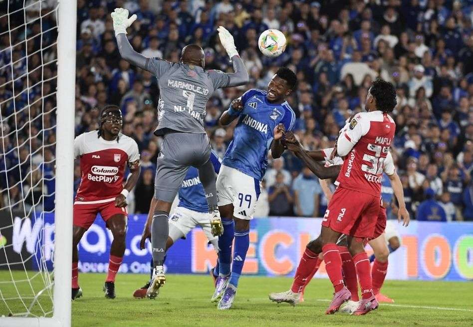 Sin goles ni espectáculo: Millonarios y Santa Fe empataron en la Liga BetPlay