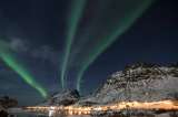 Impresionantes imágenes de auroras boreales que adornaron el cielo en Noruega