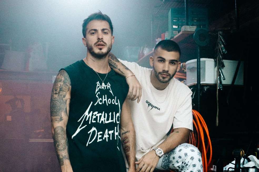 Los músicos Llane y Manuel Turizo.