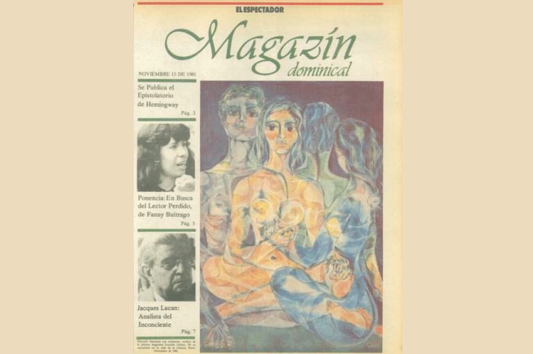 Portada dedicada al escritor Ernest Hemingway y al psicoanalista Jacques Lacan.