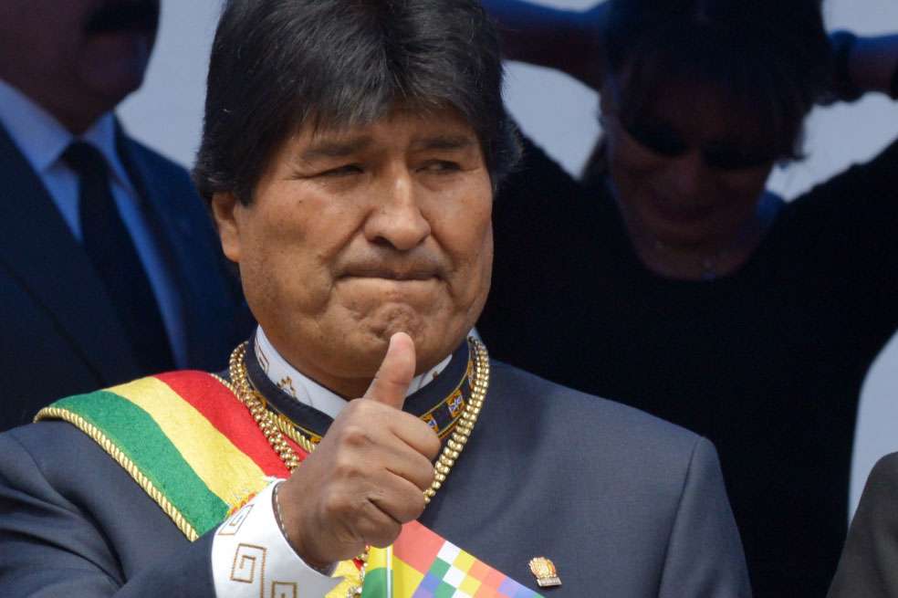 El argumento jurídico utilizado por Morales contraviene la Constitución y coloca a Bolivia al borde de la ruptura del Estado de derecho. / AFP