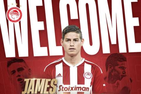 Así presentó Olympiacos a James Rodríguez