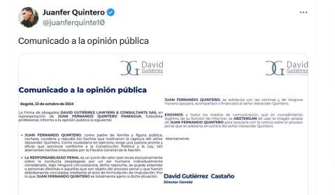 Capturan a tío del futbolista Juan Fernando Quintero por presuntos delitos sexuales
