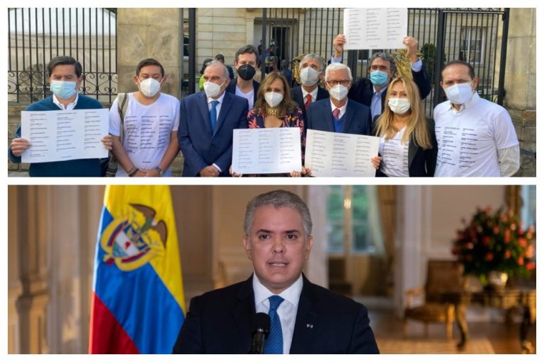 Tras reunión, Duque y Coalición de la Esperanza mantienen diferencias sobre el paro