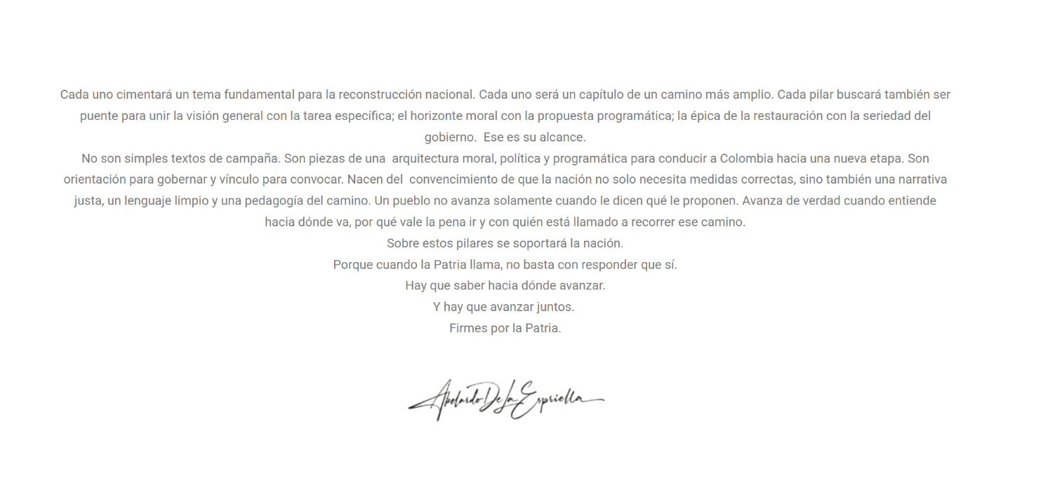 Captura de pantalla "Firmes por la patria"