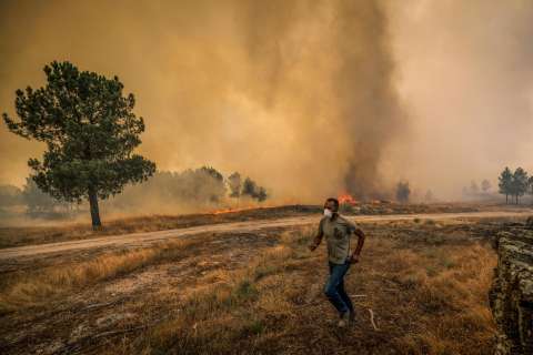 En fotos: sequía, incendios y personas evacuando. Así se ve el verano en Europa