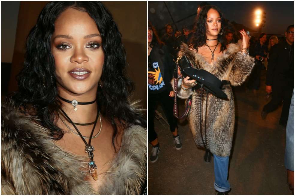 Rihanna en el desfile de Dior. / AFP