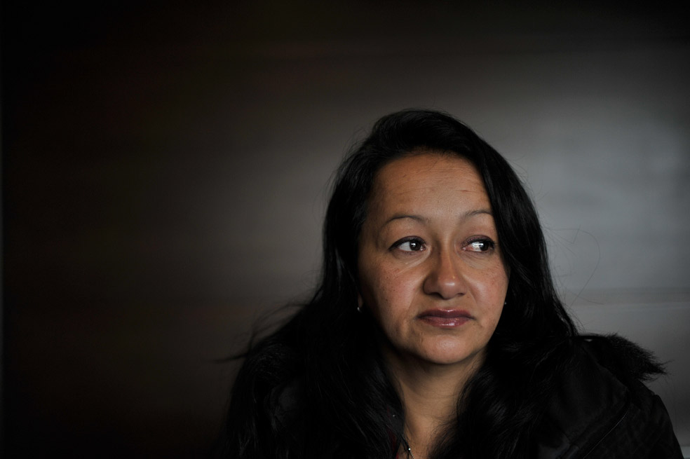 Luz Miriam Vanegas fue condenada a 13 meses por supuestamente dañar una estufa y un tapete. / Fotos: Luis Ángel