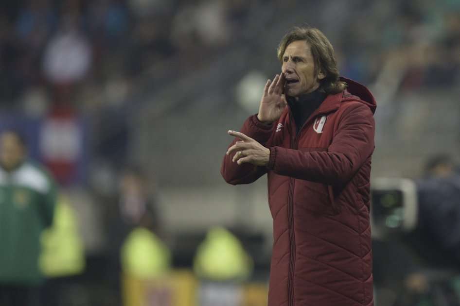 Ricardo Gareca, técnico del seleccionado peruano. Foto: AFP