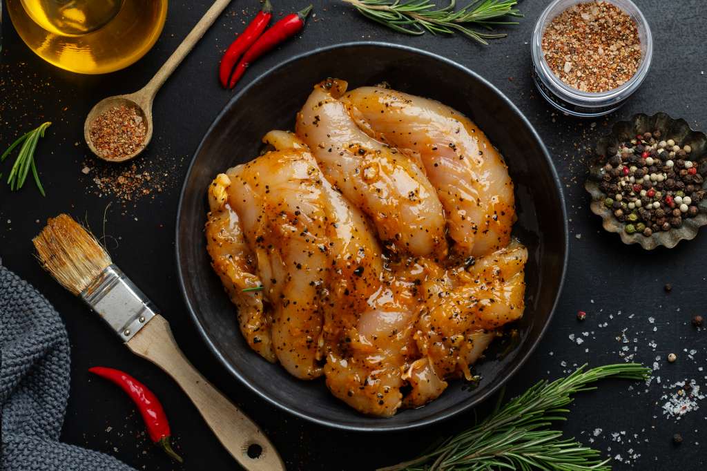 Pollo marinado