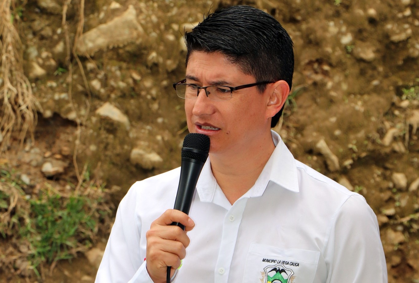 Óscar Molano. Alcalde de La Vega, Cauca.