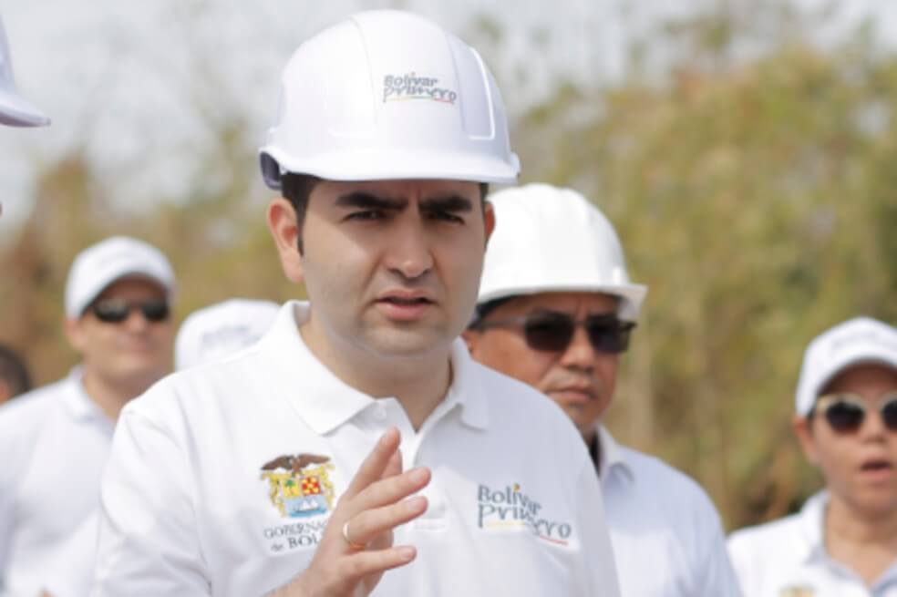 Vicente Blel, Gobernador de Bolívar, hizo un llamado a las EPS y al Distrito para garantizar la seguridad y el pago al personal de la salud. / Cortesía