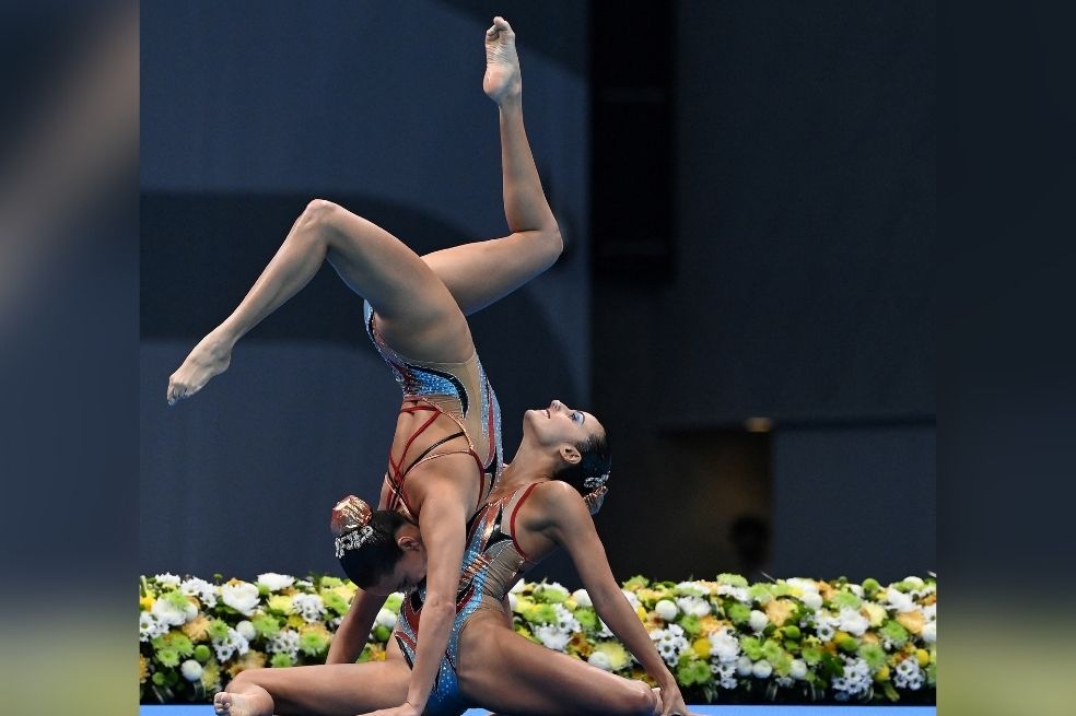 Estefanía Álvarez y Mónica Arango durante su participación en Tokio 2020.