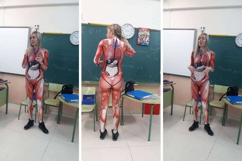 Verónica Duque es profesora de primaria del colegio público María Teresa Íñigo de Toro en Valladolid (España). / Tomado del Twitter @mikemoratinos