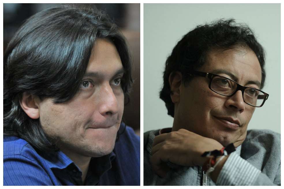 Diego García (izq.) dice que el atraso de la ejecución del programa de Petro (der.) está en los programas estratégicos./ Archivo - El Espectador