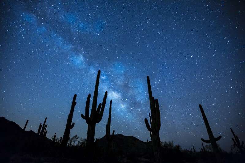 Del 17 al 24 de Agosto habrá lluvia de estrellas en el desierto. /Getty images