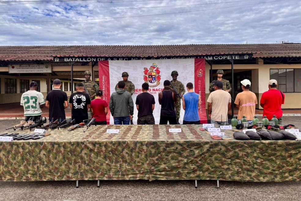 Once integrantes de disidencias de las Farc se someten a la justicia en Atrato (Chocó)