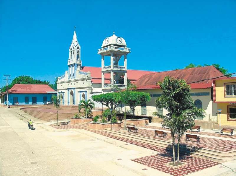 Imagen de la plaza principal de Sincé (Sucre). / Cortesía