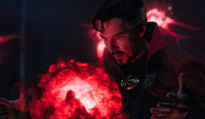 Benedict Cumberbatch en su rol protagónico en “Doctor Strange en el multiverso de la locura”.