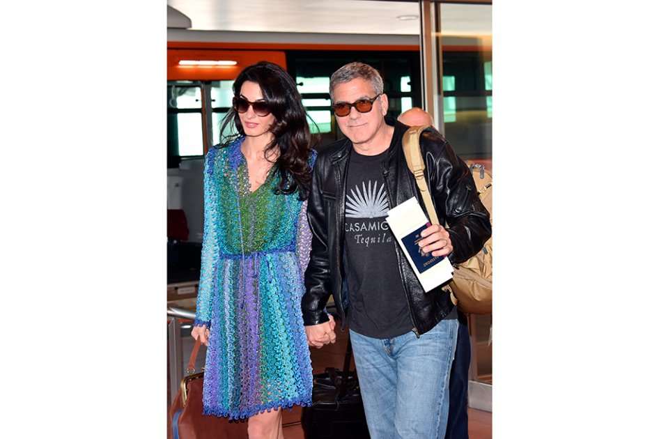 Amal y George Clooney. / AFP
