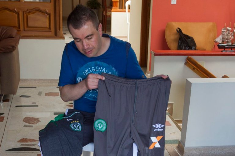 El guardián de las pertenencias de Chapecoense