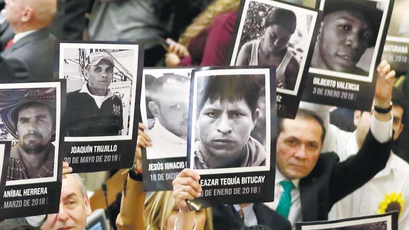 En primer trimestre del año, 35 líderes sociales fueron asesinados: Defensoría EFE/ Mauricio DueÒas CastaÒeda