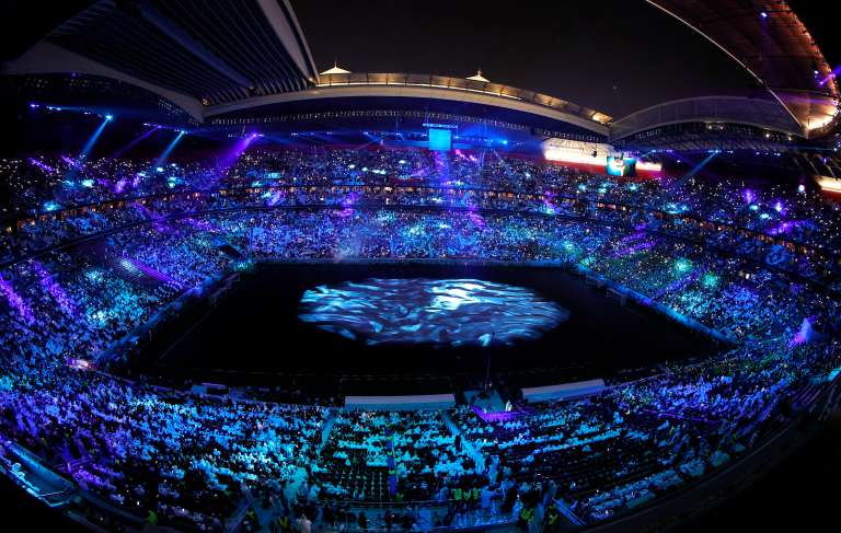 Al Khor (Qatar), 20/11/2022.- General view of the opening ceremony of the FIFA World Cup 2022 group A Opening Match between Qatar and Ecuador at Al Bayt Stadium in Al Khor, Qatar, 20 November 2022. (Mundial de Fútbol, Catar) EFE/EPA/Ronald Wittek
