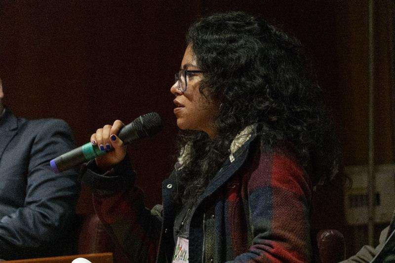 Yarelix Estrada, durante la Semana Psicoactiva promovida por ATS en Bogotá.