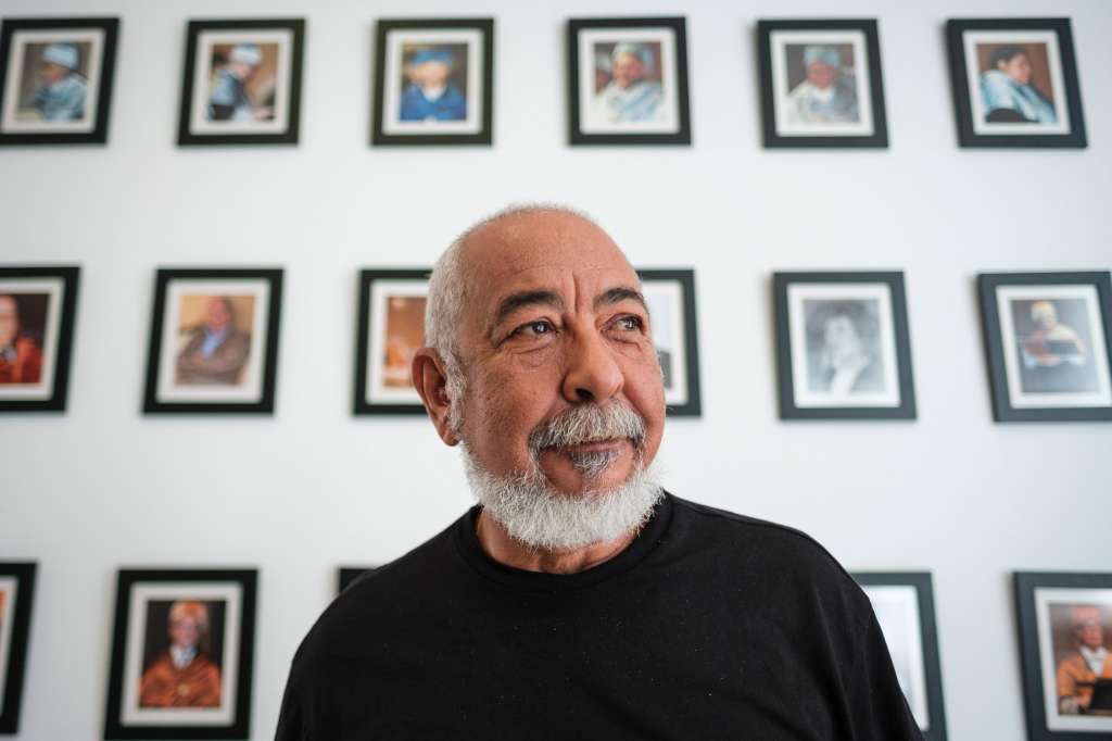 GRAFCAN7624. LAS PALMAS DE GRAN CANARIA (ESPAÑA), 12/07/2022.--- El escritor cubano Leonardo Padura, padre literario del detective Mario Conde y Premio Princesa de Asturias de las Letras en 2021, ofreció este marte una rueda de prensa, con motivo de su participación en el encuentro "Literatura desde las islas" en la Universidad de Verano de Maspalomas (Gran Canaria). EFE/Ángel Medina G.