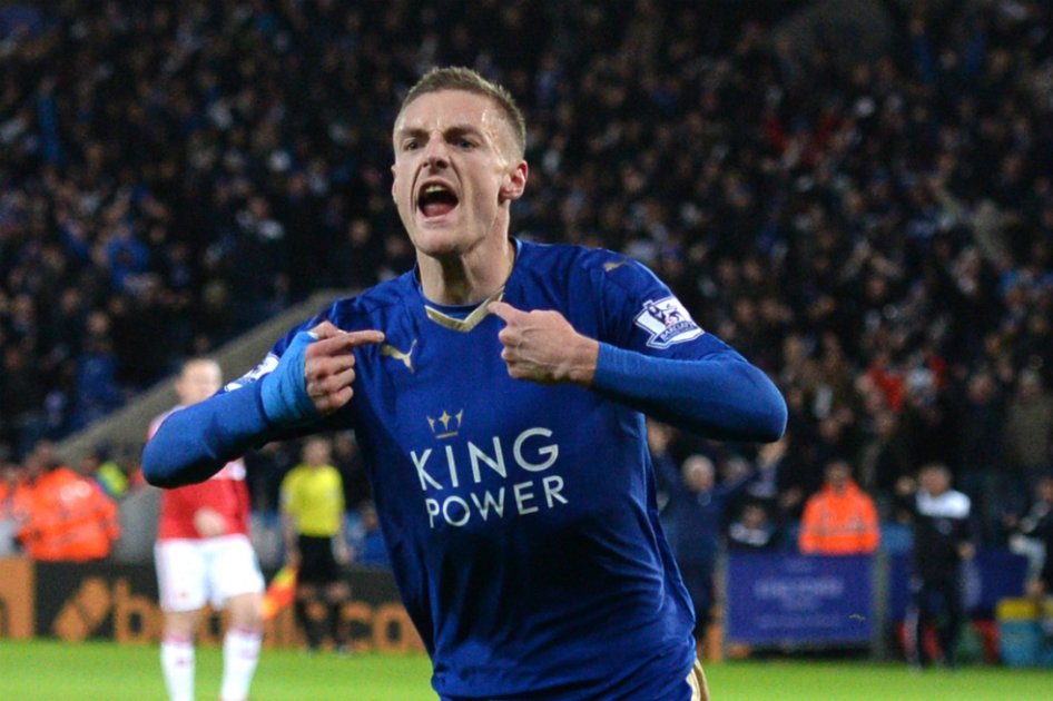 Jamie Vardy, goleador del Leicester. / AFP