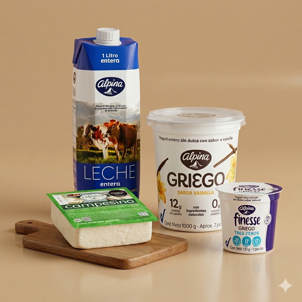 Productos Alpina, junto con una alimentación balanceada y ejercicio, acompañan y ayudan a la nutrición en el embarazo.