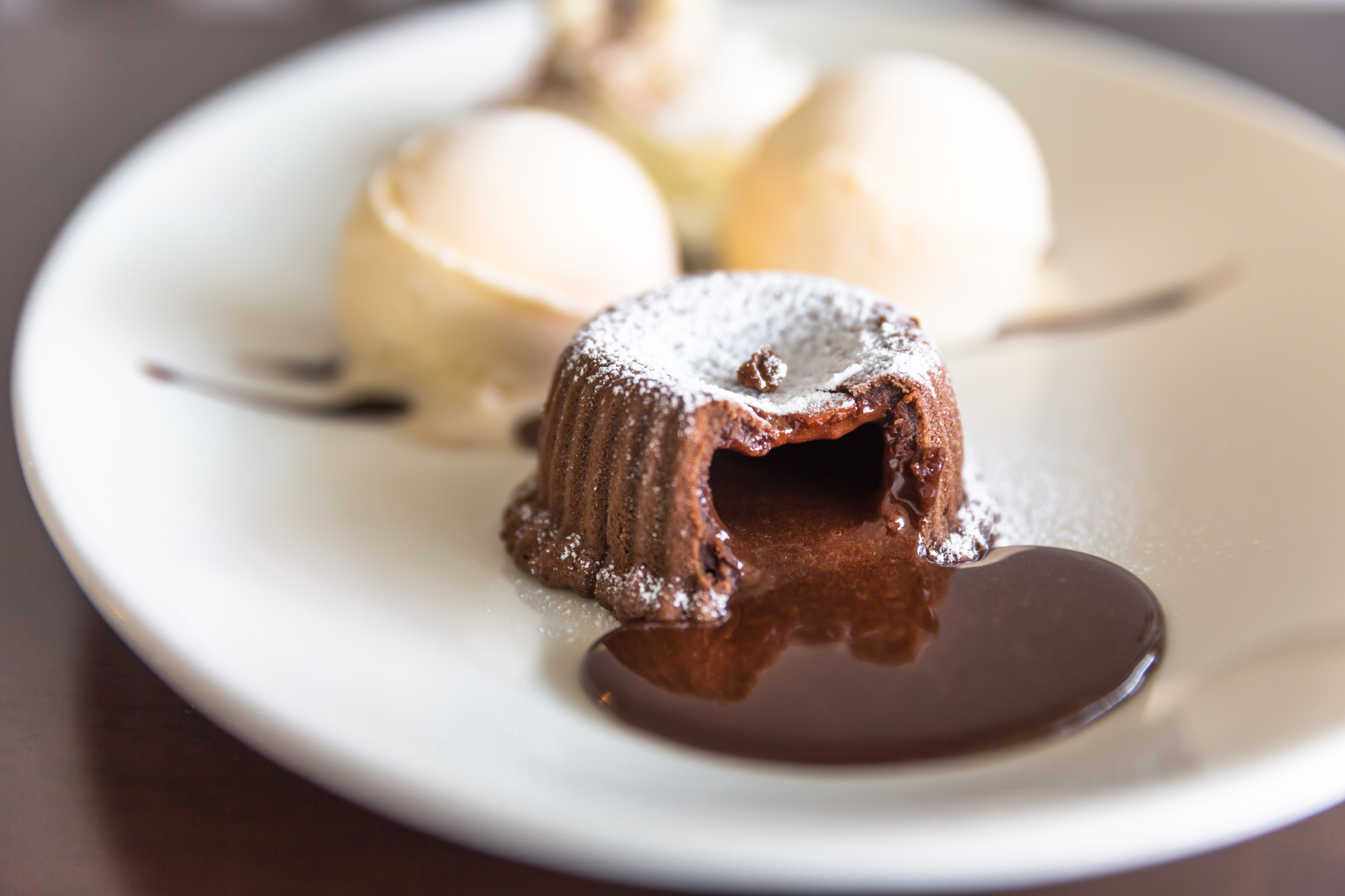 Volcán de chocolate