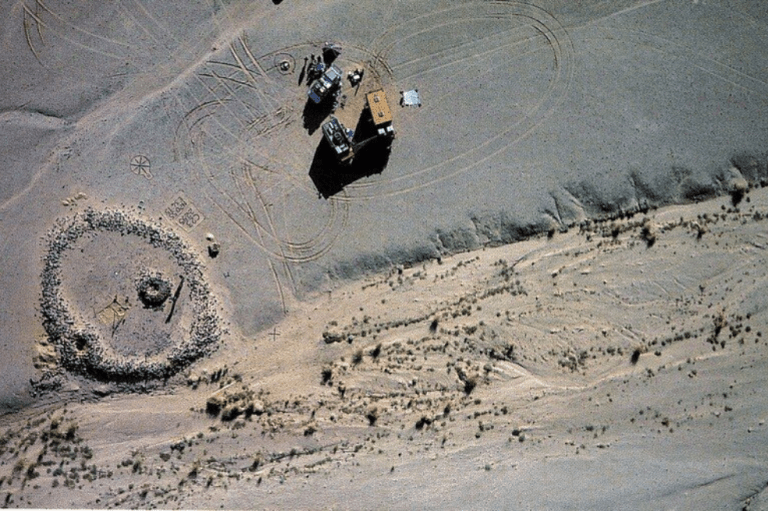 Científicos descubren 280 enormes círculos de piedra a lo largo de un desierto