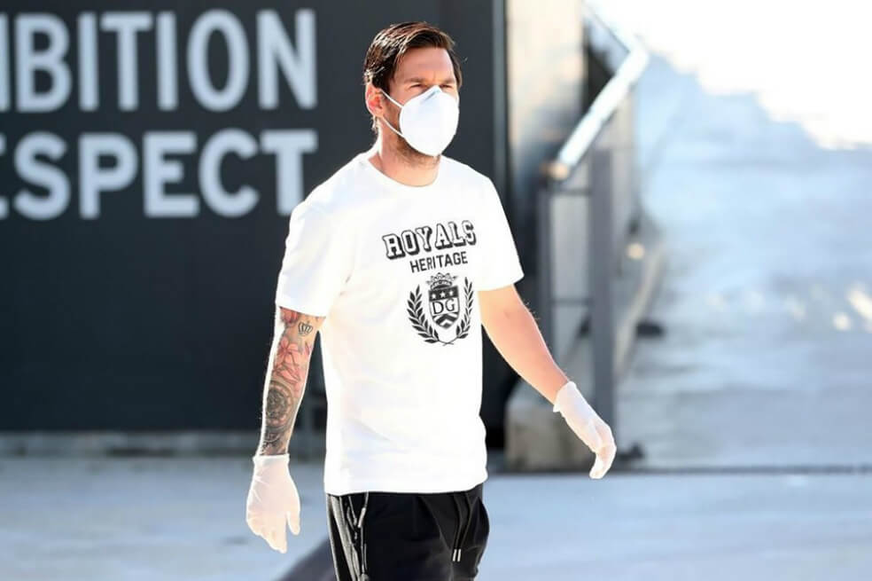 Lionel Messi ya volvió a entrenar en la sede del Fútbol Club Barcelona. / AFP