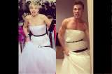 Las redes sociales no le perdonaron el vestido a Jennifer Lawrence