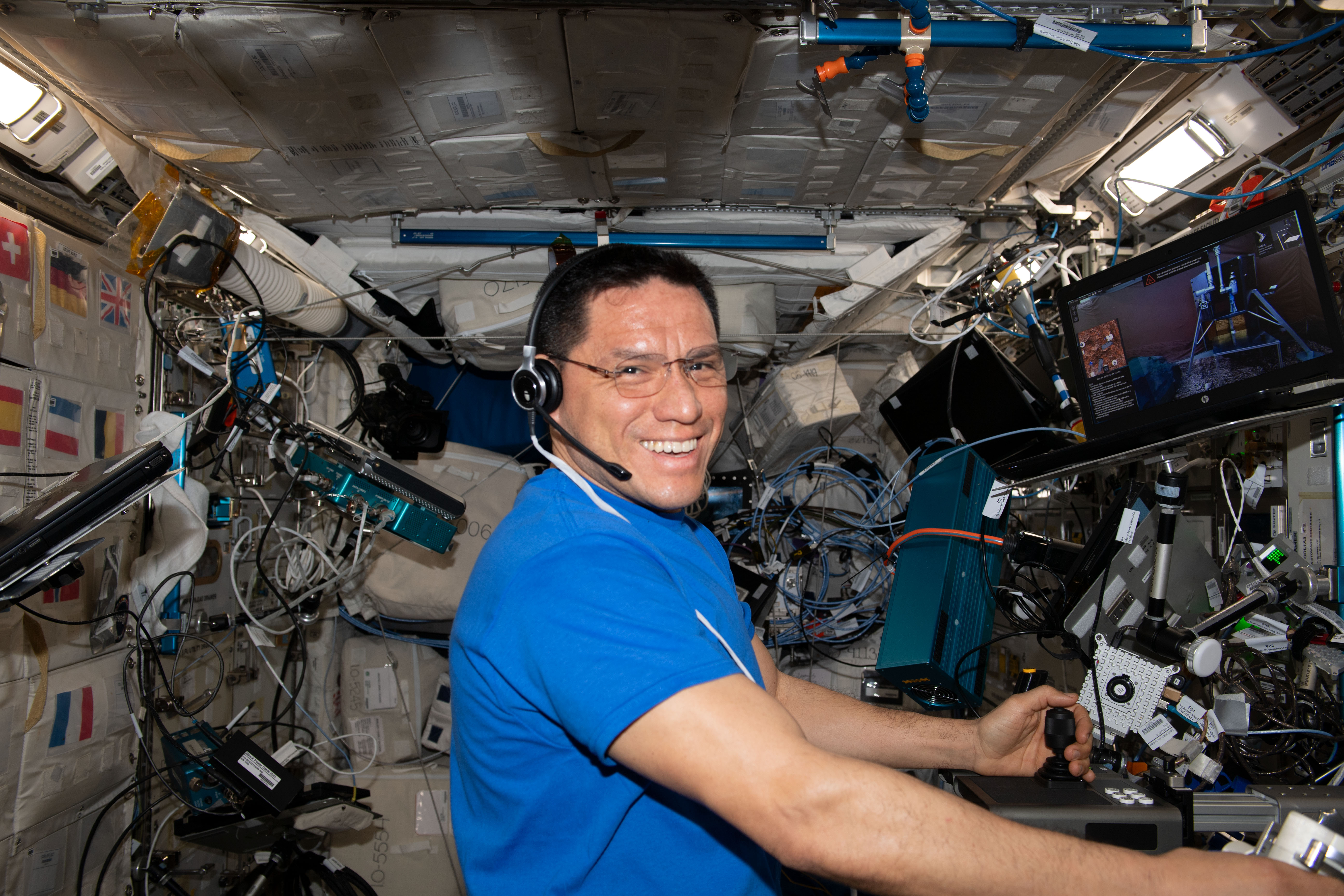 Frank Rubio en la Estación Espacial Internacional.