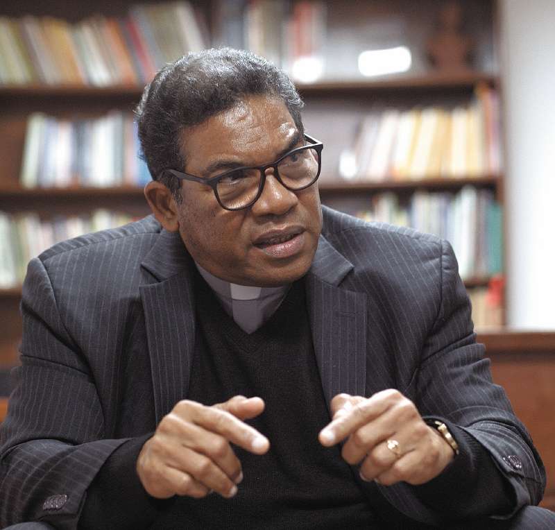 El sacerdote Rafael Castillo, nuevo director del Secretariado Nacional de Pastoral Social (SNPS). / Hanna Thiesing