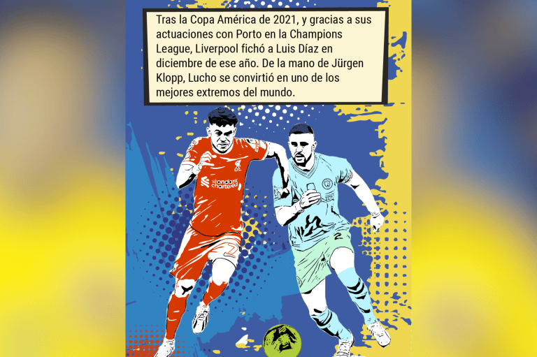 El cómic de Luis Díaz con la selección de Colombia, que busca el título de la Copa América 2024.