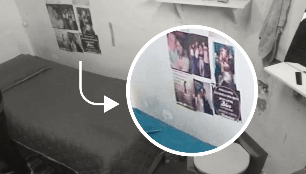 Las fotos de Mauricio Leal en la celda de su hermano que causan indignación