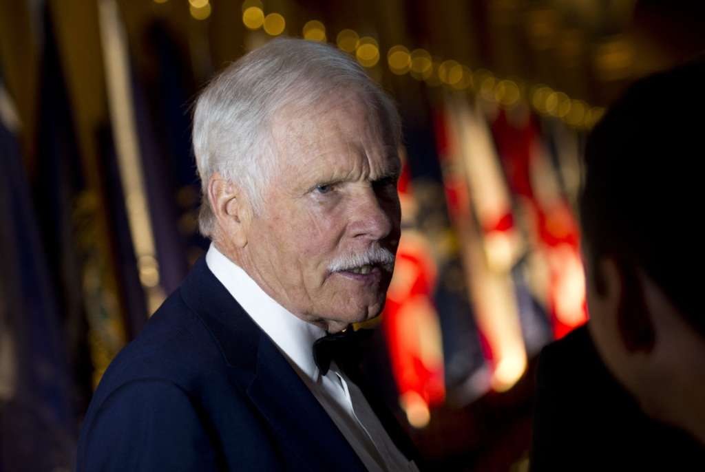 (FILES) Ted Turner, founder of CNN, attends the Lone Sailor Awards Dinner at the National Building Museum in Washington, DC, September 18, 2013.