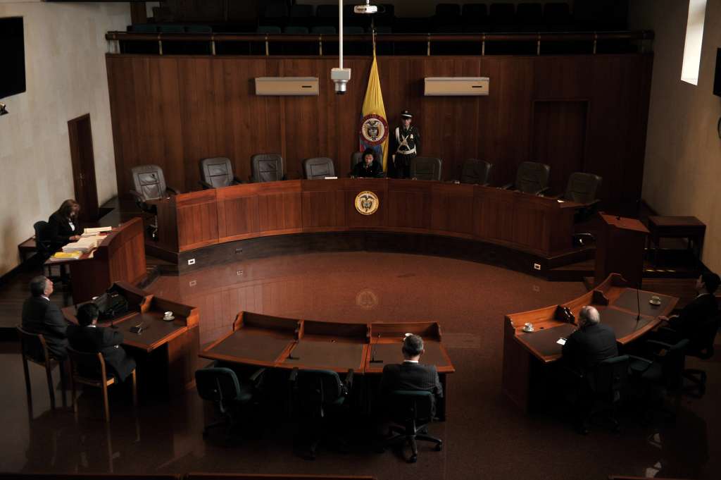 Magistrada de la Corte Suprema de Justicia, lee la sentencia a Andrés Felipe Arias por el caso Agro Ingreso Seguro.