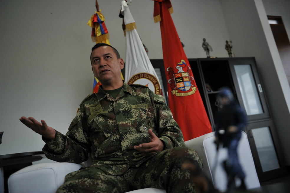 El coronel Raúl Ortiz desactivó su primera mina en Arauca. / Gustavo Torrijos