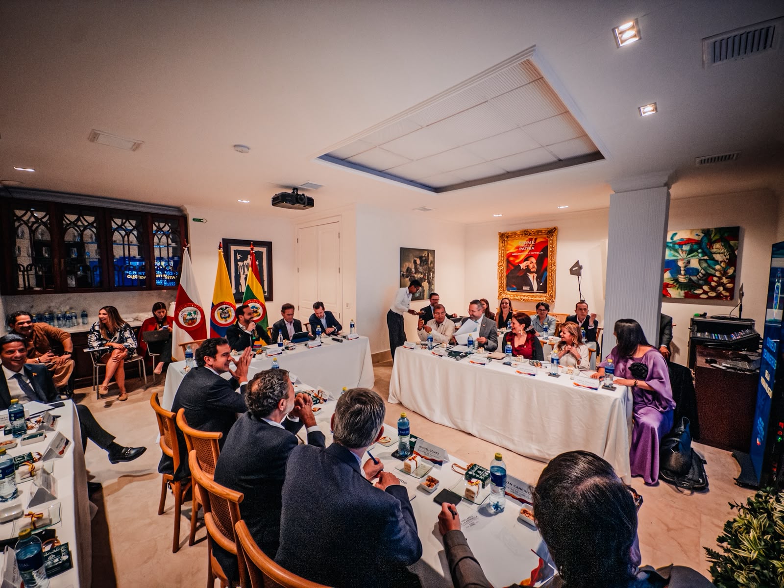 Consejo de ministros del presidente Abelardo de la Espriella en Barranquilla.